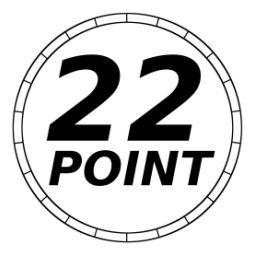 [22 Point logo]