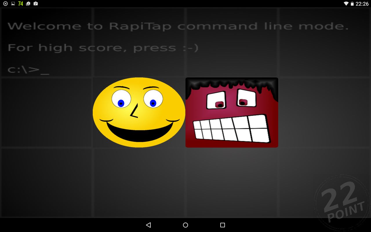 [Image of RapiTap! smiley theme at 4x3]